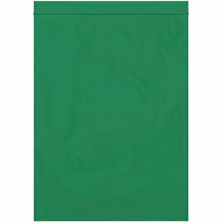 BSC PREFERRED 9 x 12'' - 2 Mil Green Reclosable Poly Bags, 1000PK S-12323G